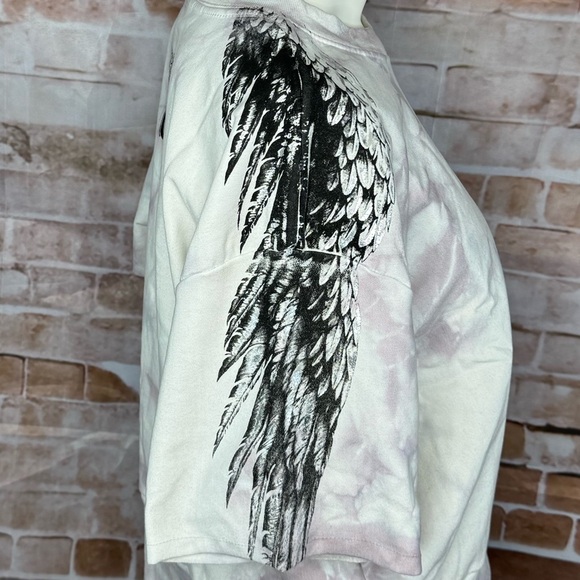 Affliction Women’s Crop Top Tie-Dye Sweatshirt -Size: Large -NWT - Picture 6 of 14